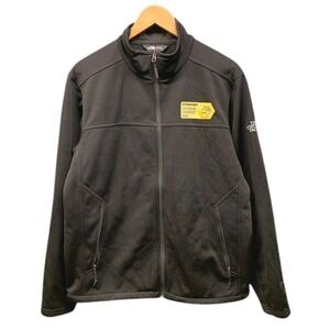 The North Face Fleece Jacket Men's Large Black Full Zip Cognex Logo Long Sleeve